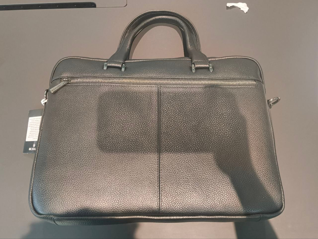Borsa a Mano in Vera Pelle Nero