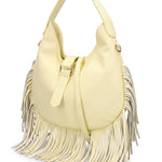 Borsa a Mano in Dollaro Leather Giallo