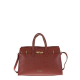 Borsa a Mano in Vera Pelle Marrone Pierre Cardin