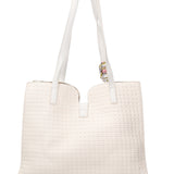 Borsa a Mano in Pelle Vegana Bianco