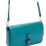 Borsa a Tracolla in Pelle Petrolio