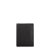 Cartera de cuero genuino para hombre, color negro.