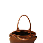 Borsa a Spalla in Dollaro Leather Cuoio