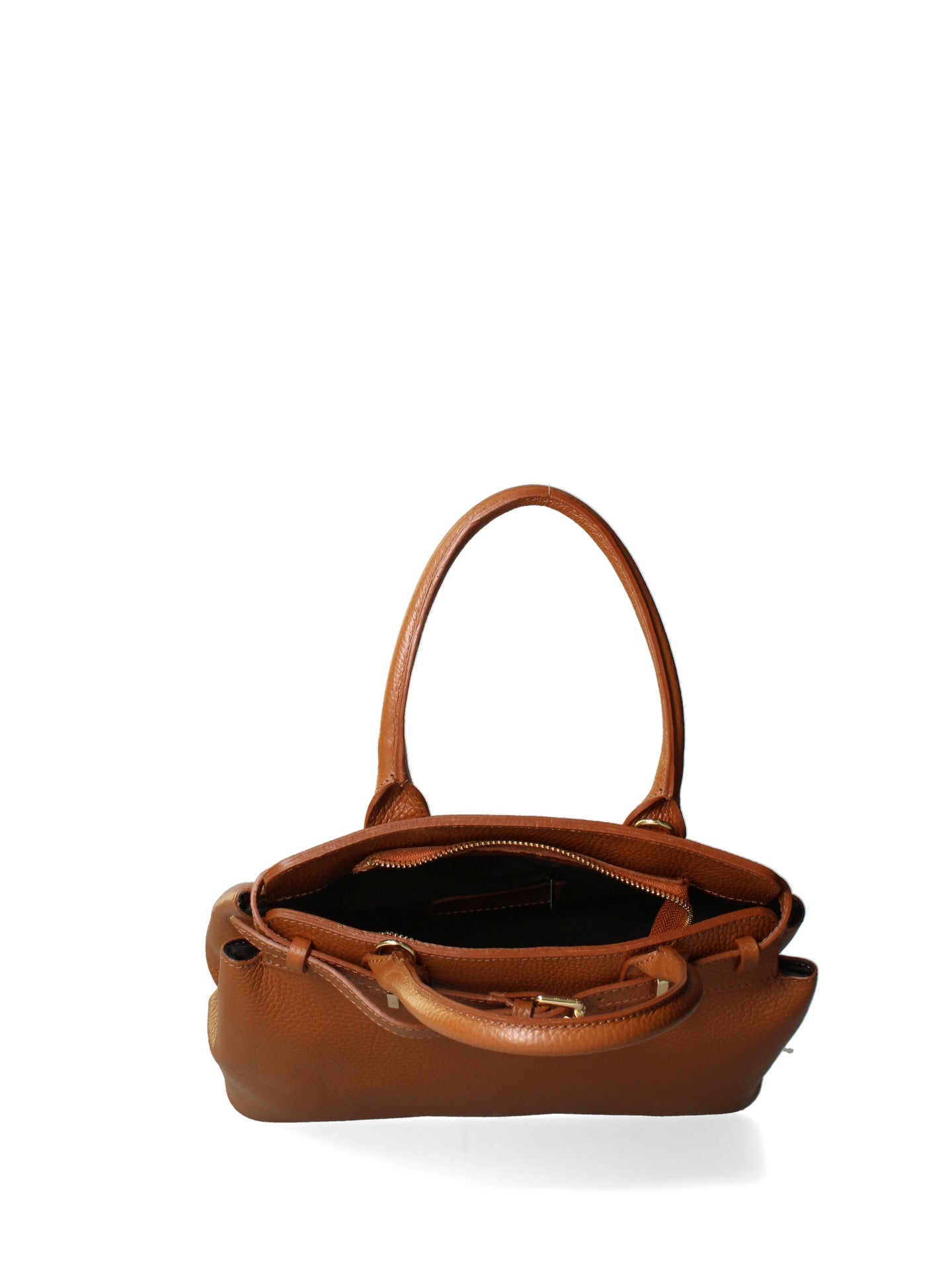Borsa a Spalla in Dollaro Leather Cuoio