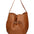 Borsa a Mano in Vera Pelle Cuoio Scuro Chiara Ferretti