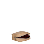 Borsa a Tracolla in Dollaro Leather Sabbia