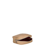 Borsa a Tracolla in Dollaro Leather Sabbia