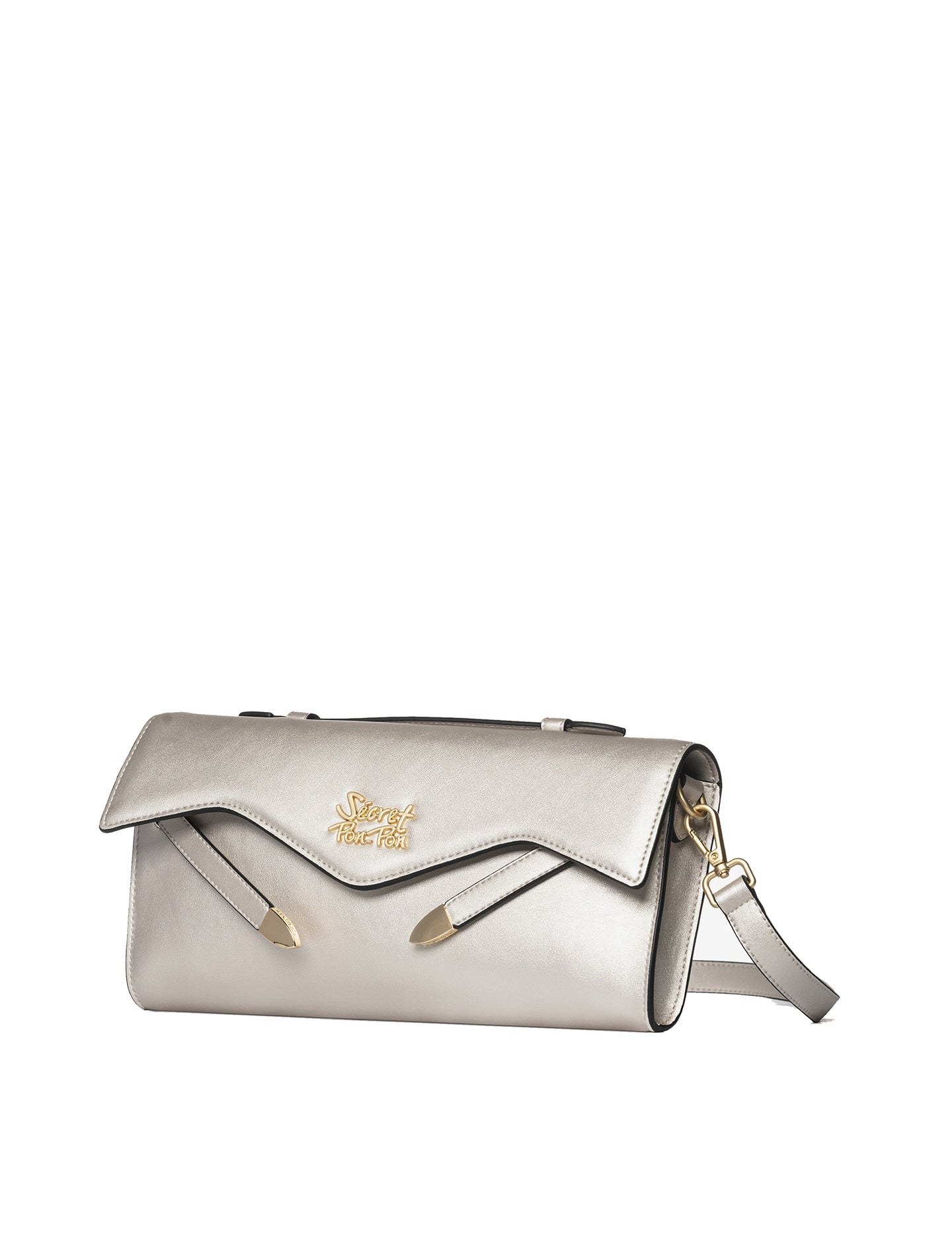 Borsa a Mano in Polyurethane Argento