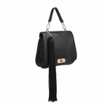 Borsa a Mano in Polyurethane Nero