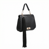 Borsa a Mano in Polyurethane Nero