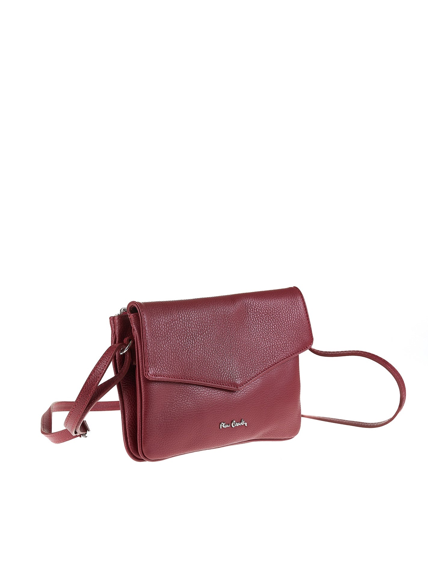 Borsa a Tracolla in Vera Pelle Bordeaux
