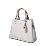 Borsa a Mano in Pelle Vegana Bianco Pierre Cardin