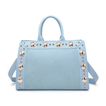 Borsa Shopper in Pelle Vegana Blu