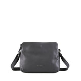 Borsa a Tracolla in Vera Pelle Grigio Pierre Cardin