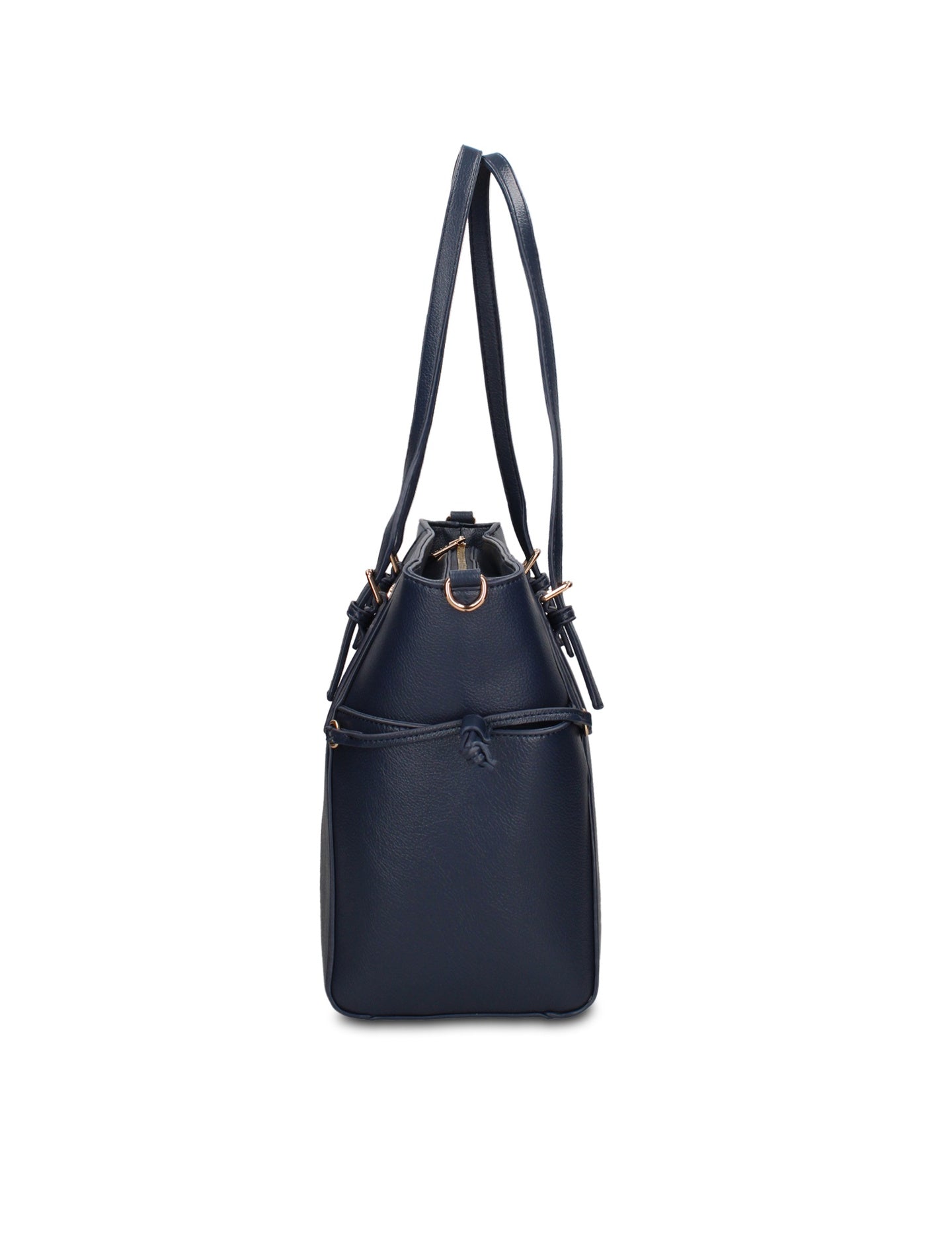 Borsa Shopper in Pelle Vegana Blu