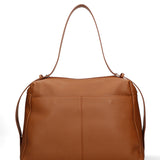 Borsa a Mano in Vera Pelle Cuoio Scuro