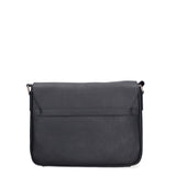 Dunkelblaue Schultertasche aus echtem Leder