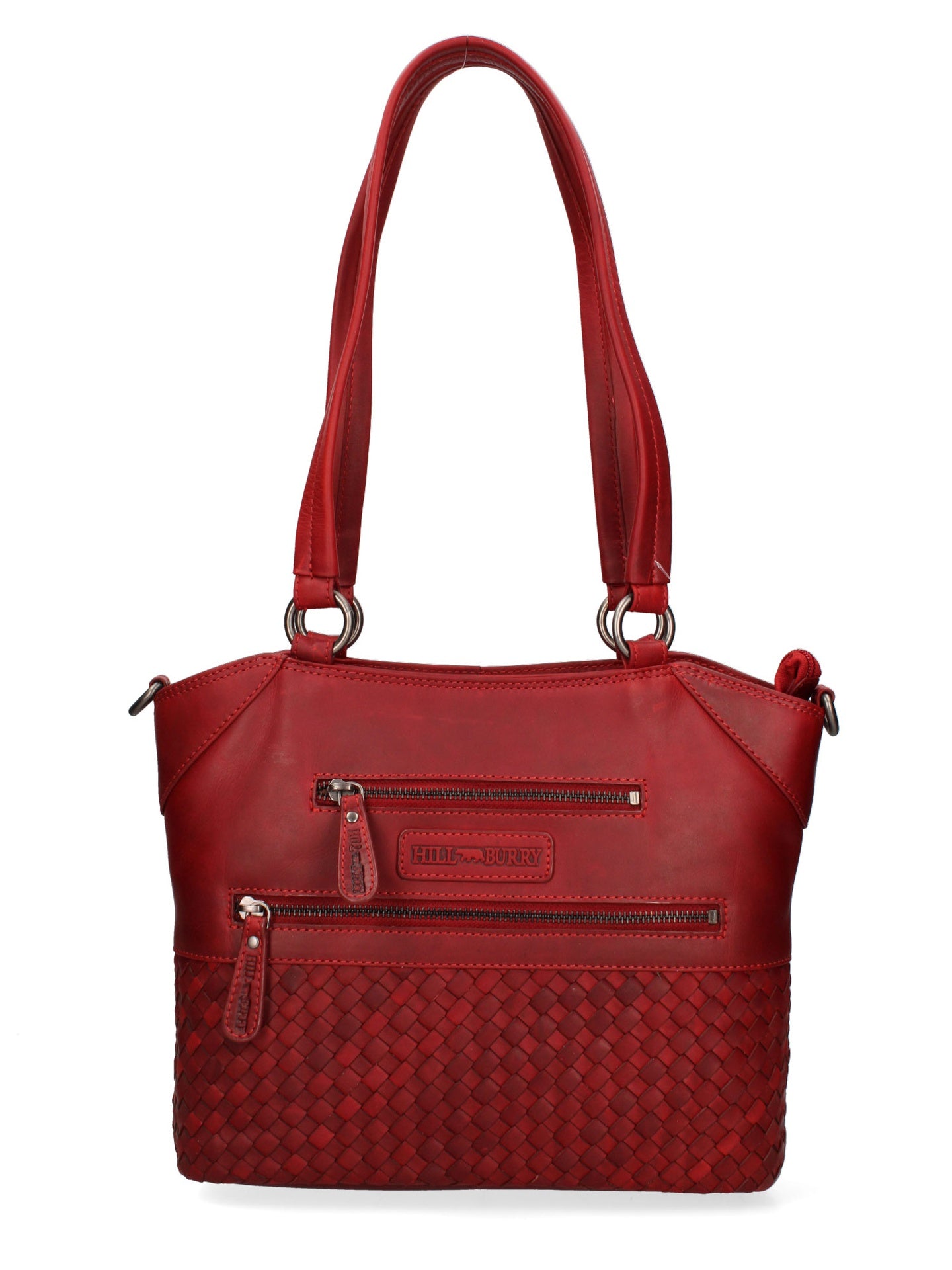 Borsa a Spalla in Vera Pelle Rosso