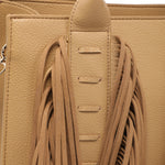 Borsa a Mano in Polyurethane Cammello
