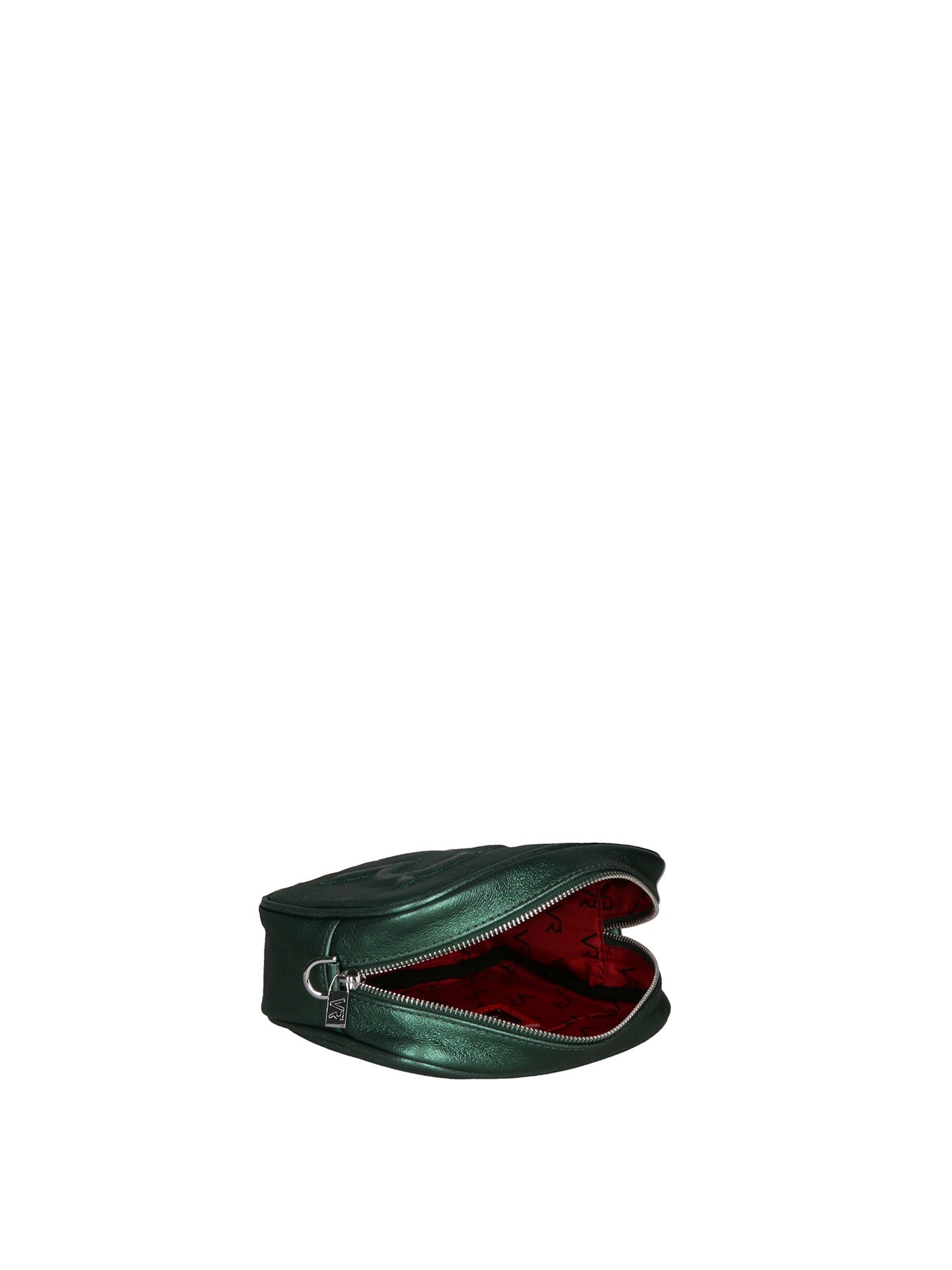 Borsa a Tracolla in Genuine Printed Suede Leather Verde