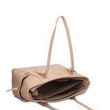 Borsa Shopper in Pelle Vegana Taupe