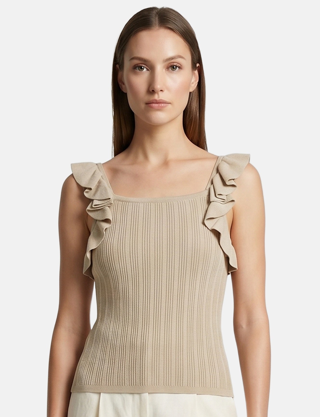 Vestito in Viscosa Beige Roberta Rossi