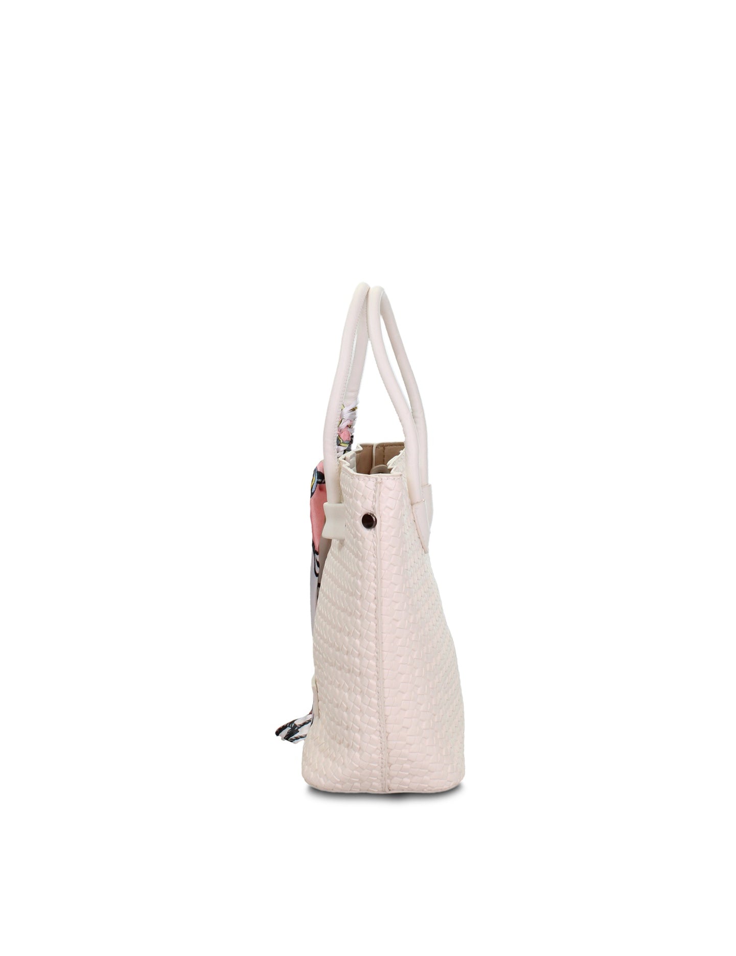 Borsa a Mano in Pelle Vegana Bianco