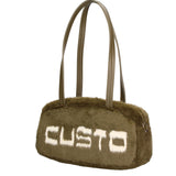Borsa a spalla CUSTO - Verde scuro