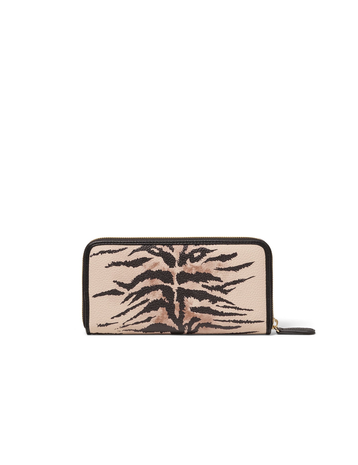 Portafoglio Donna con Zip in Poliestere Beige