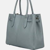 Borsa a mano in Pelle Vegana Azzurro