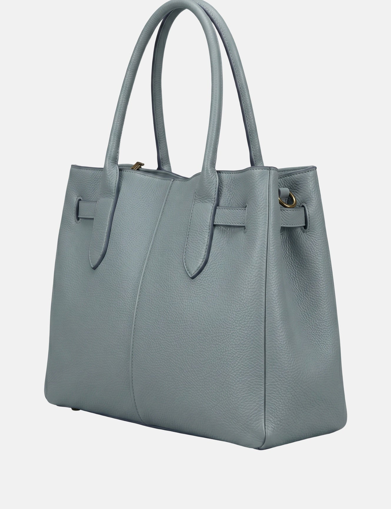 Borsa a mano in Pelle Vegana Azzurro