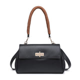 Borsa a Mano in Polyurethane Nero