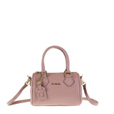 Borsa a Bauletto in Vera Pelle Malva Pierre Cardin