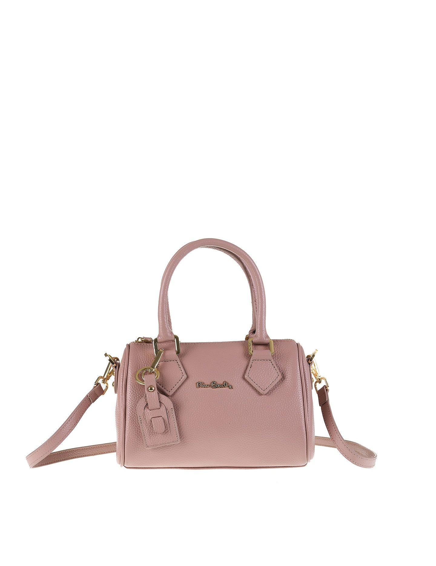 Borsa a Bauletto in Vera Pelle Malva Pierre Cardin