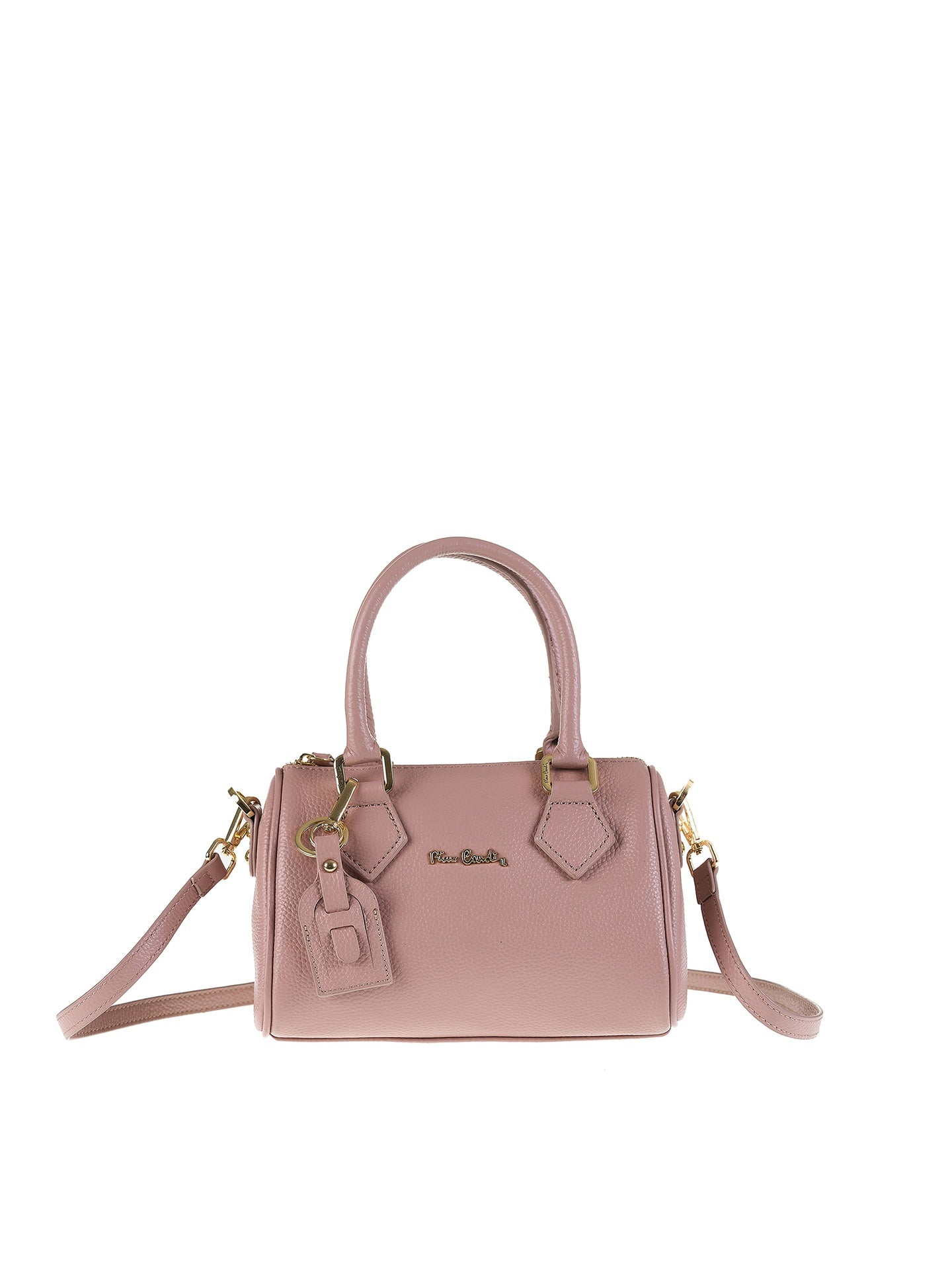 Borsa a Bauletto in Vera Pelle Malva Pierre Cardin