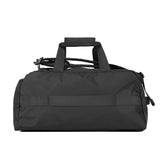 Mochila unisex de poliéster negro.