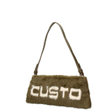 Borsa a spalla CUSTO - Verde scuro