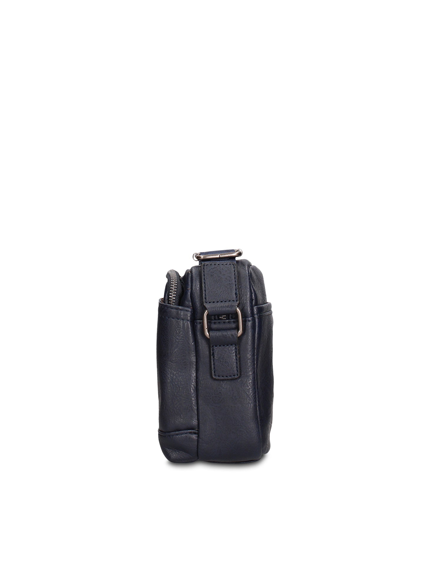 Borsa a Tracolla in 100% Pu Vegan Leather Blu Scuro