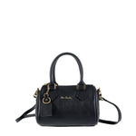 Borsa a Bauletto in Vera Pelle Nero Pierre Cardin