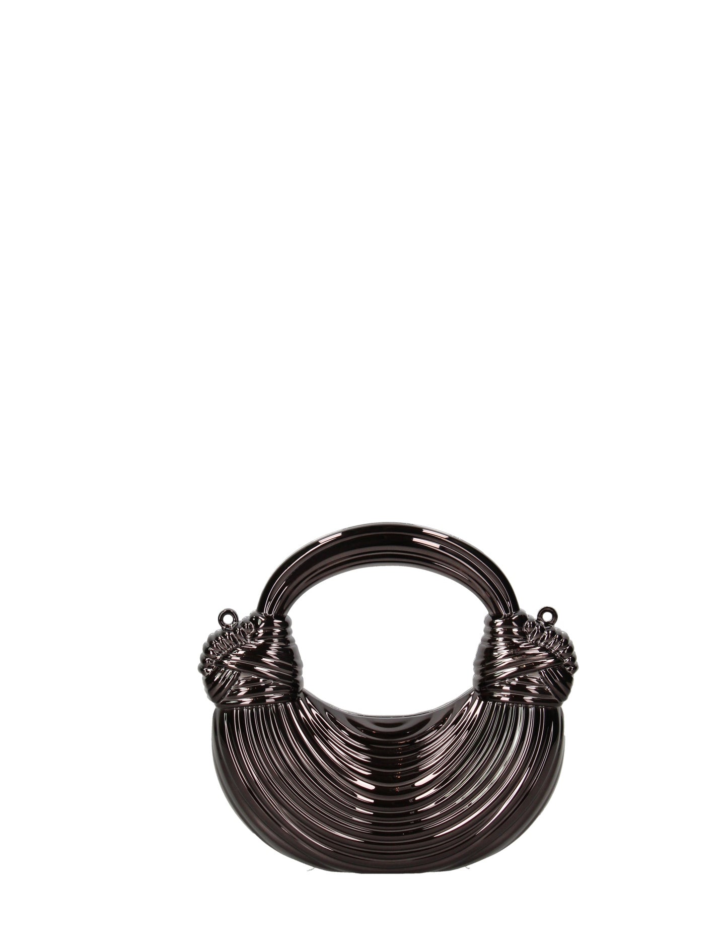 Borsa a Tracolla in Pvc Nero Chiara Ferretti