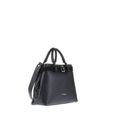 Borsa a Mano in Vera Pelle Nero