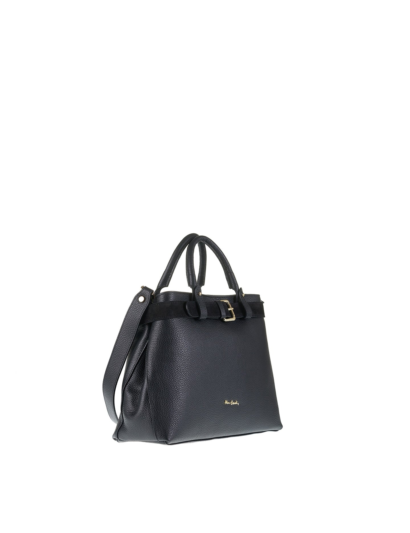 Borsa a Mano in Vera Pelle Nero
