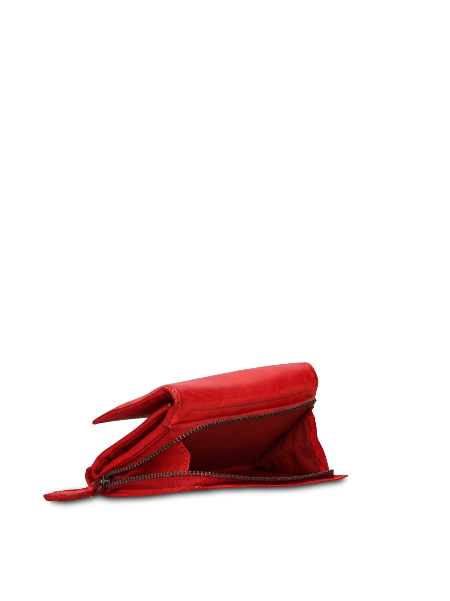 Portafoglio in Vera Pelle Rosso