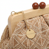 Borsa a Tracolla in Poliestere Cuoio