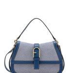 Borsa a Mano in Canvas Blue Jeans Furla