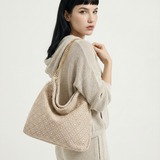 Borsa a Spalla in Poliestere Beige Kassandra