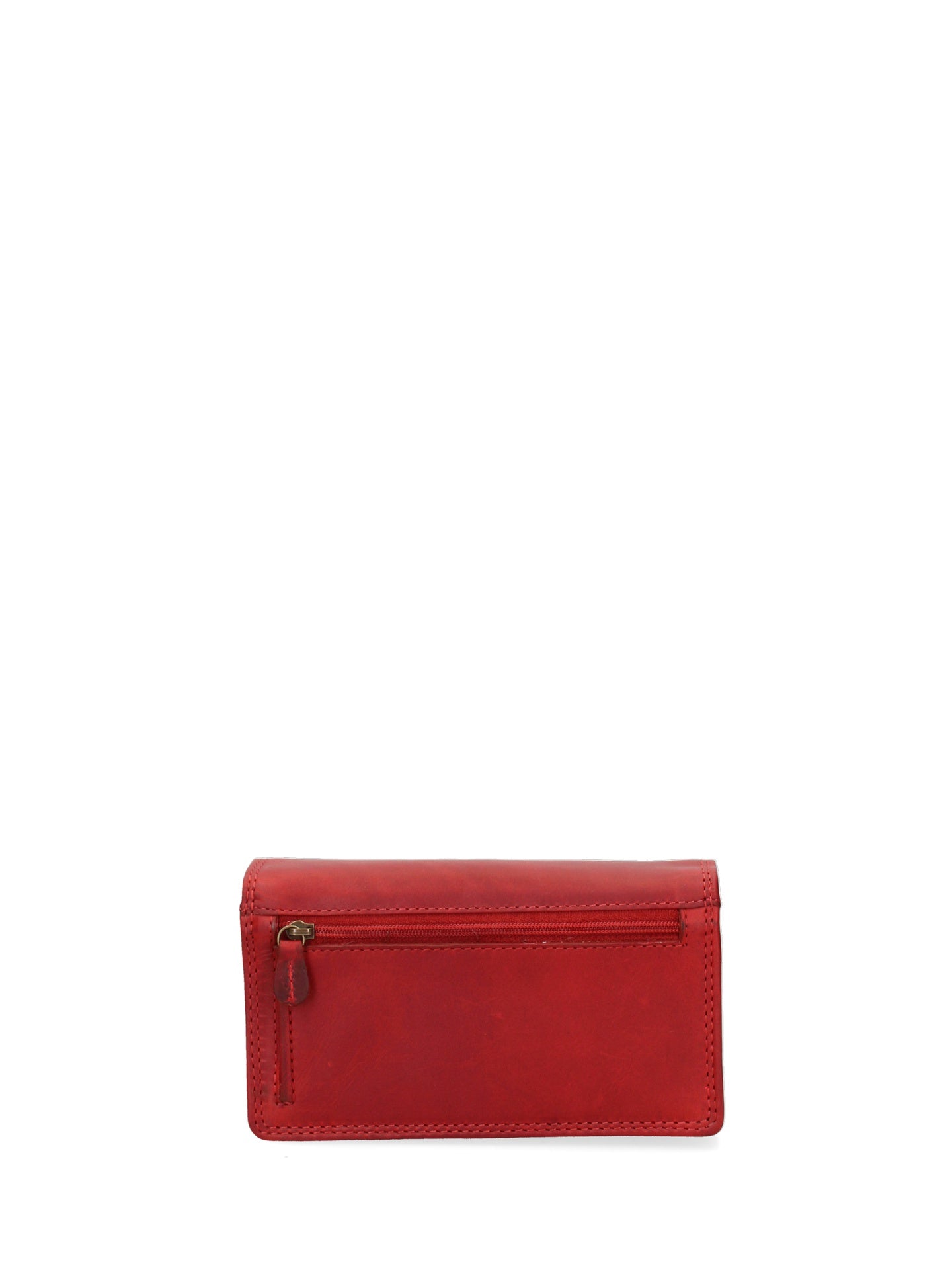 Portafoglio in Vera Pelle Rosso