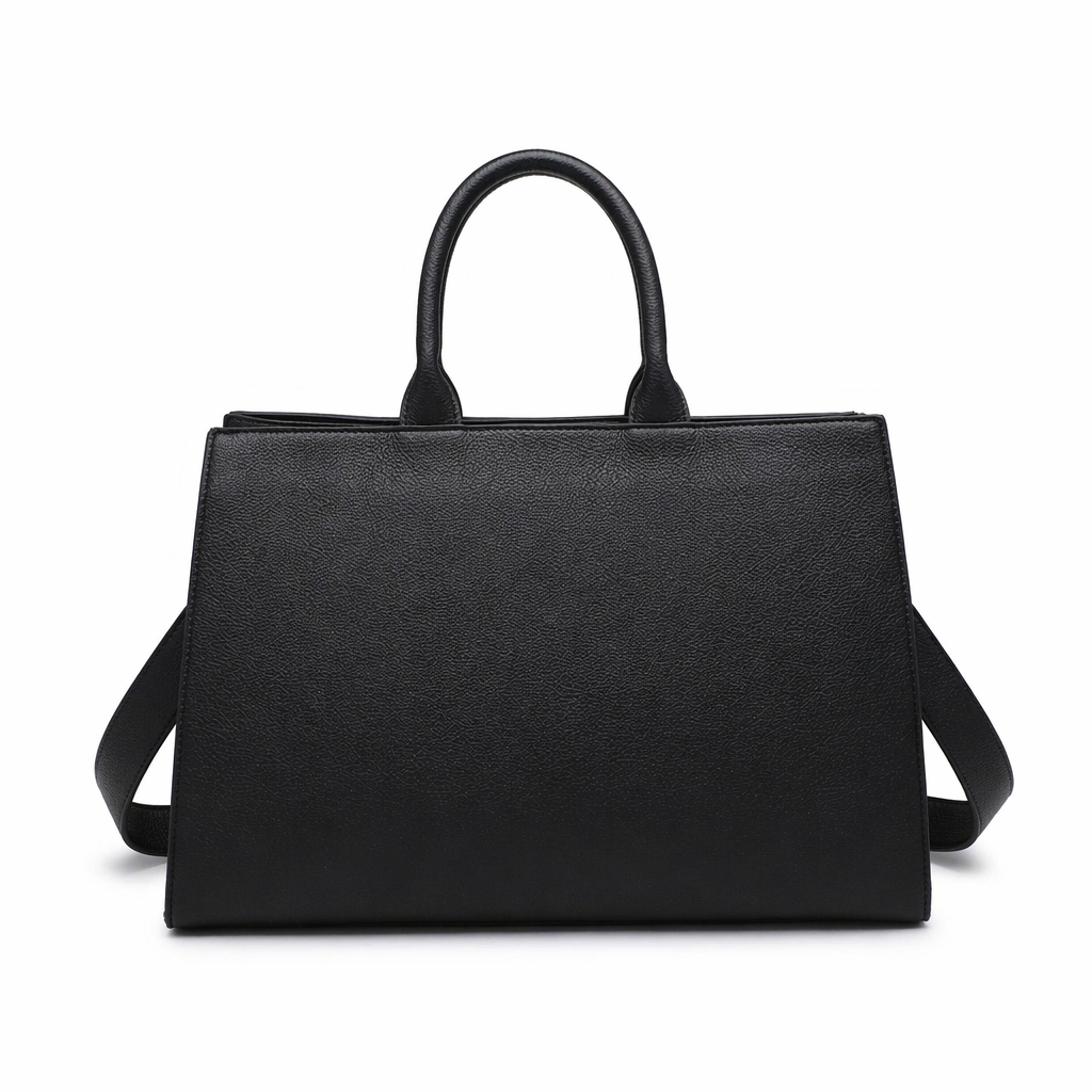 Borsa Shopper in Pelle Vegana Nero