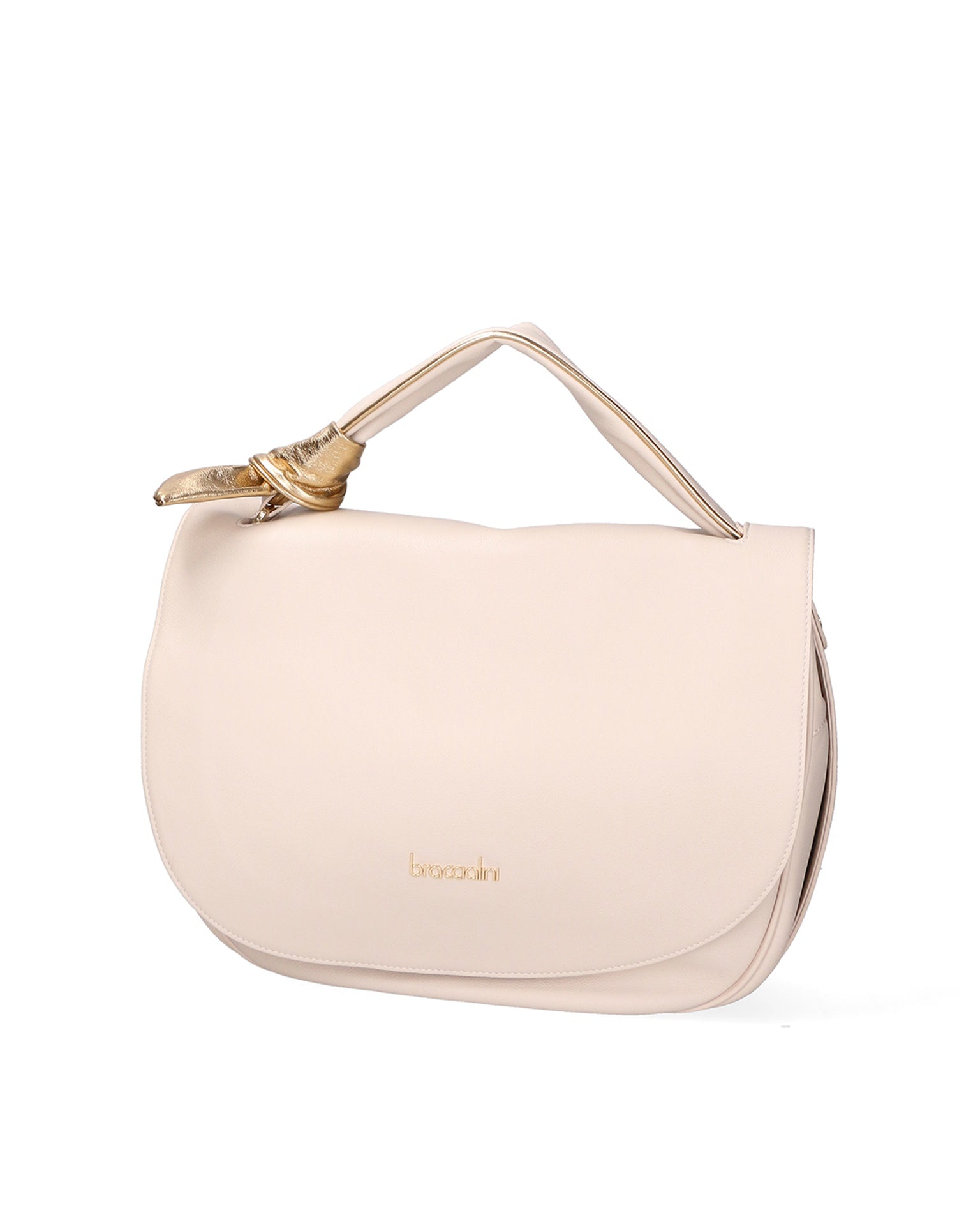 Borsa a Spalla in Vera Pelle Beige
