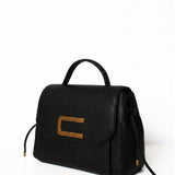 Borsa a Mano in Pelle Vegana Nero